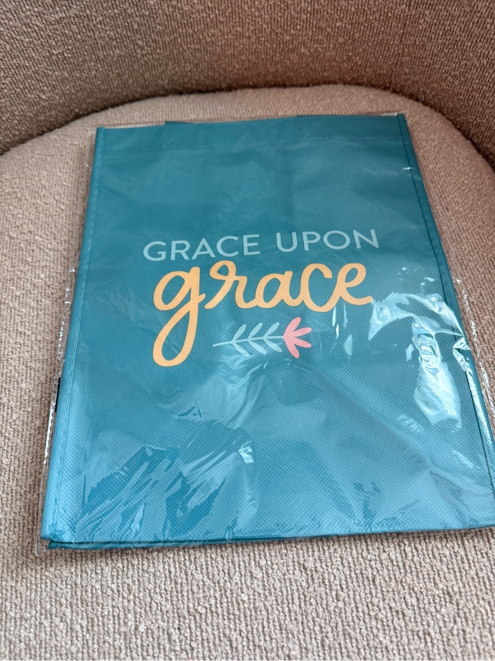 Reusable Teal Party Tote Bag